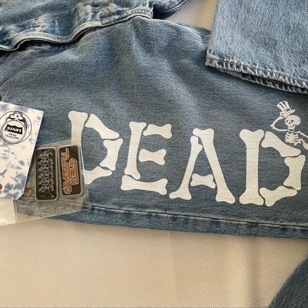 Levi’s Grateful Dead 501 In‎ Skeleton Bone Letters Size 31 - Picture 3 of 5